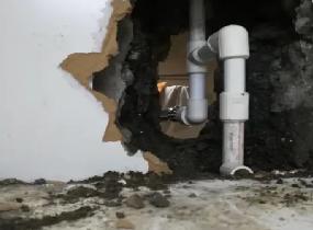 民众厨房下水管道漏水检测